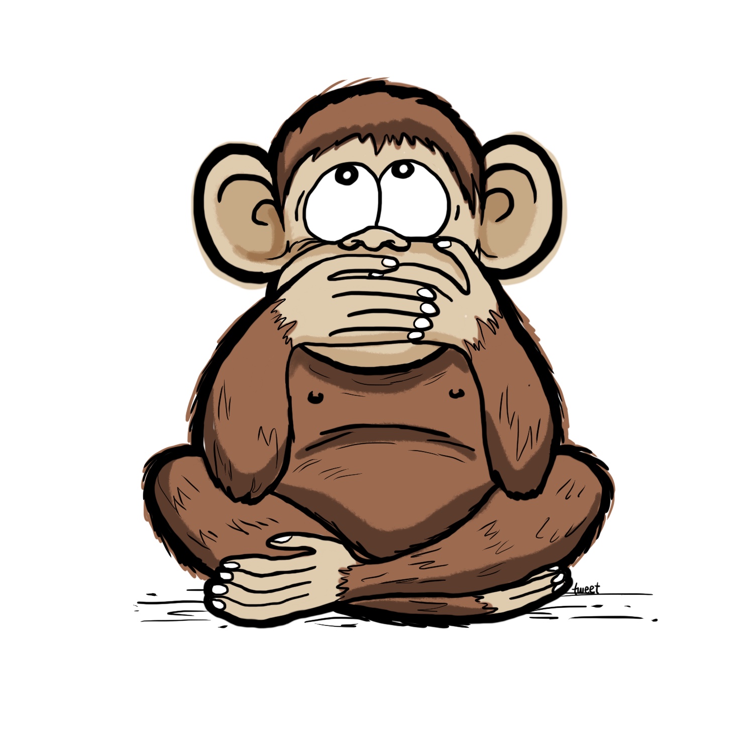 3 wise monkeys - iwazaru