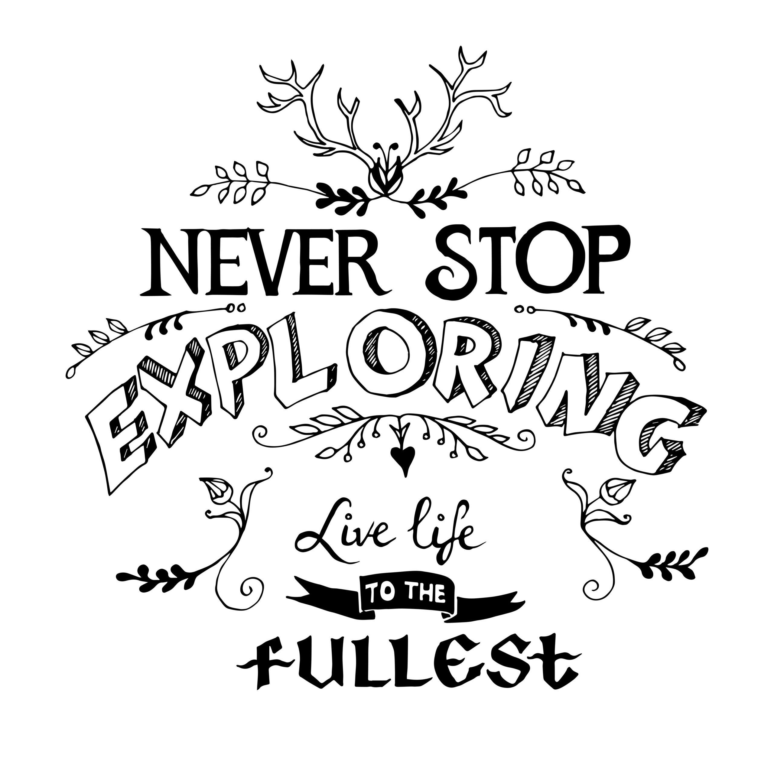 Never stop exploring - Kletter T-Shirt