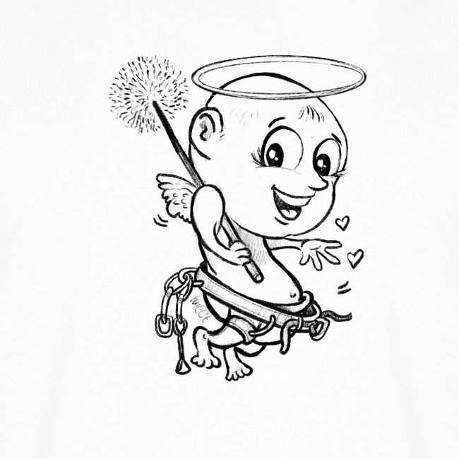 baby-angel-climbing-t-shirt-design kletter t-shirt, climbing t-shirt, climbing merchs, kletter merchs, rock climbing, bouldering, hiking, nature lover, outdoor sport