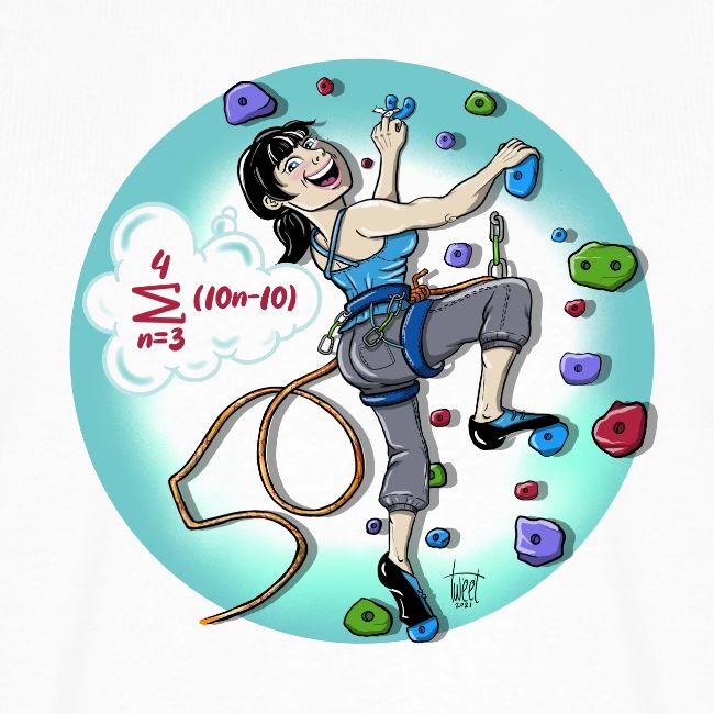 climbing-woman-50-birthday kletter t-shirt, climbing t-shirt, climbing merchs, kletter merchs, rock climbing, bouldering, hiking, nature lover, outdoor sport