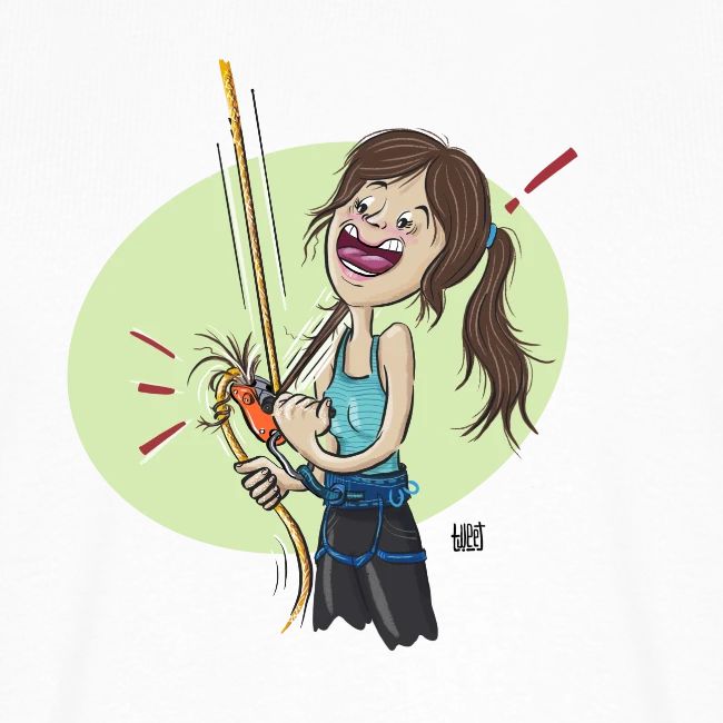 tangled-hair-climbing-t-shirt-design kletter t-shirt, climbing t-shirt, climbing merchs, kletter merchs, rock climbing, bouldering, hiking, nature lover, outdoor sport